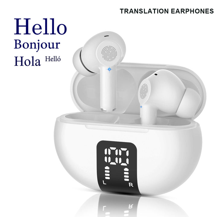 TWS M10 Wireless Bluetooth Translation Earbuds – Real-Time Multi-Language Translator