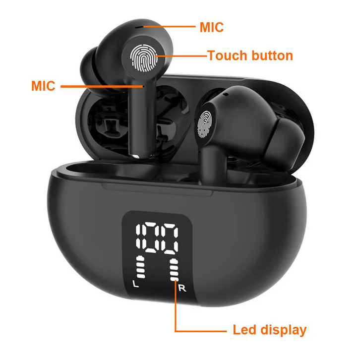 TWS M10 Wireless Bluetooth Translation Earbuds – Real-Time Multi-Language Translator